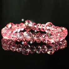 甜蜜粉水晶之恋手链 施华洛世奇加持的浪漫情人礼品